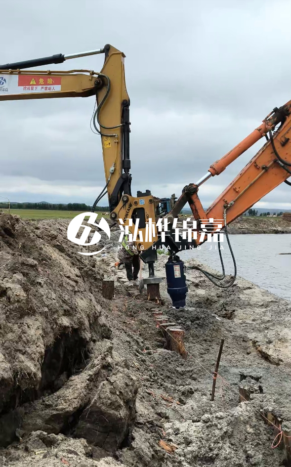 包頭挖機打木樁專業(yè)施工-打4米松木樁怎么計價?